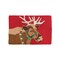 2' x 3' Christmas Reindeer w/ Jingle Bells Acrylic Loop Indoor Accent Floor Door Rug